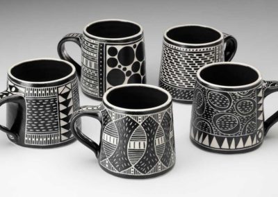 Black and white mugs